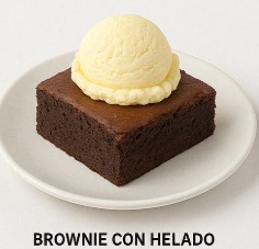 [POSTRE_005] Brownie con Helado
